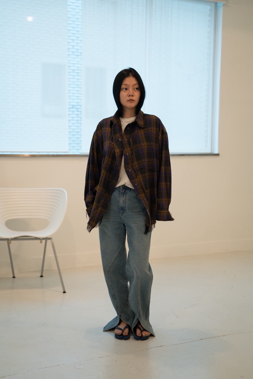 FRANC—L韓國代購㊣女裝新款推薦休閑真品熱賣襯衫蕾絲衫復古FRANC襯衫/蕾絲衫