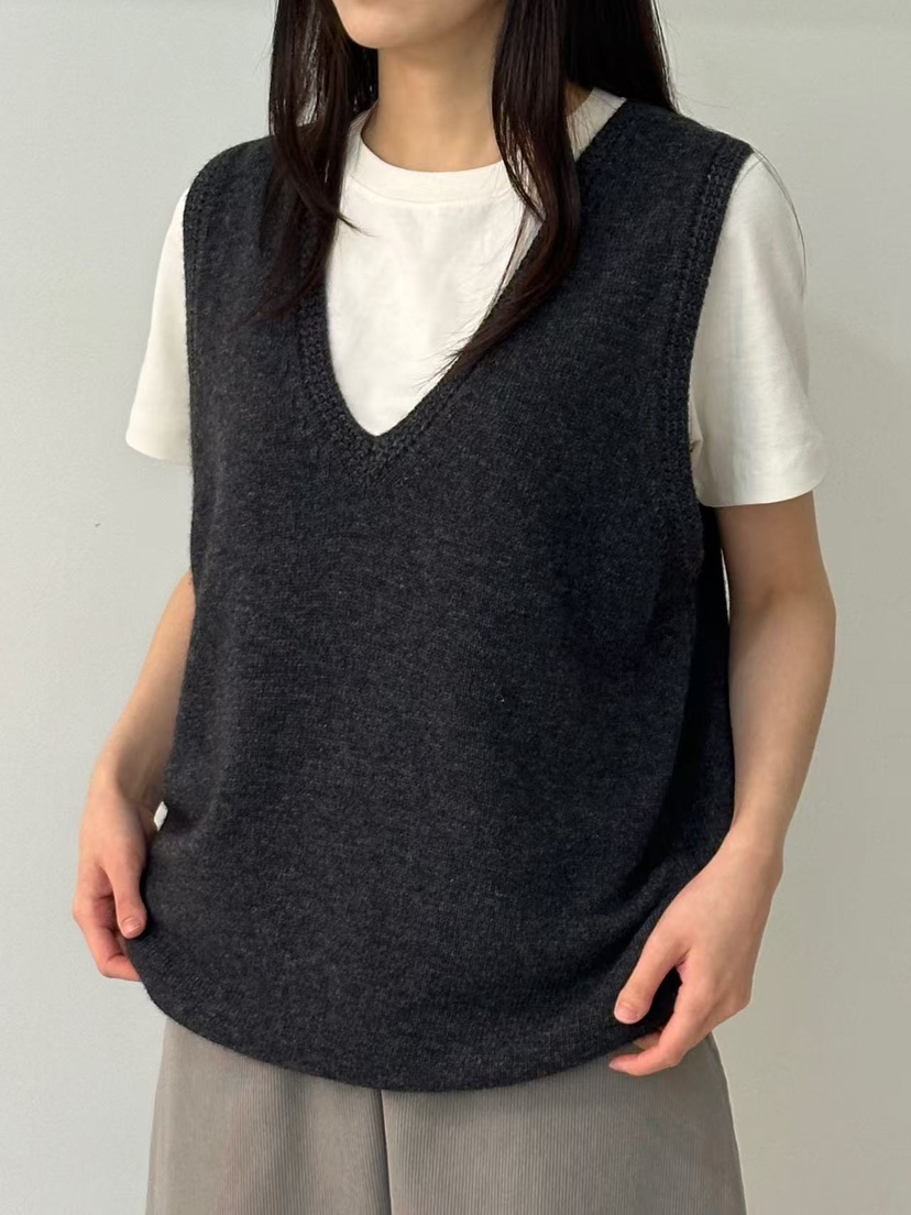 PEPPER-L東大門㊣實拍女士新品推薦休閑真品25秋冬吊帶背心羊毛PEPPER吊帶/背心