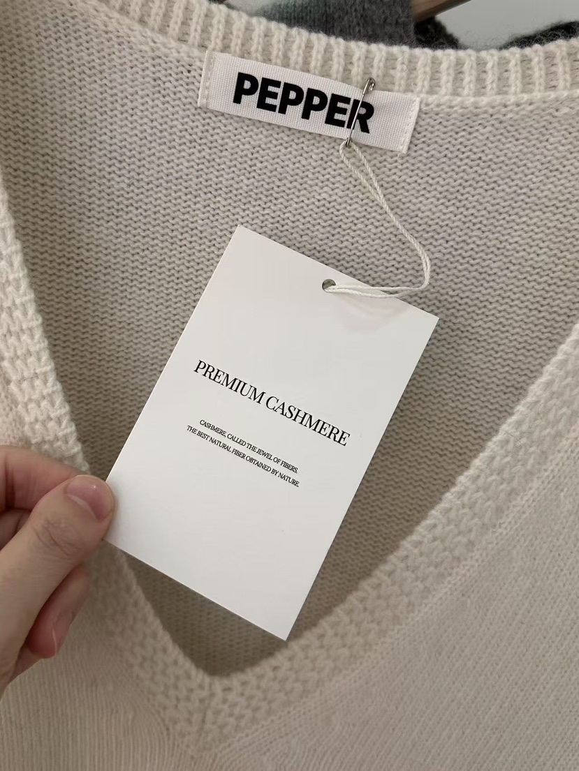 PEPPER-L東大門㊣實拍女士新品推薦休閑真品25秋冬吊帶背心羊毛PEPPER吊帶/背心