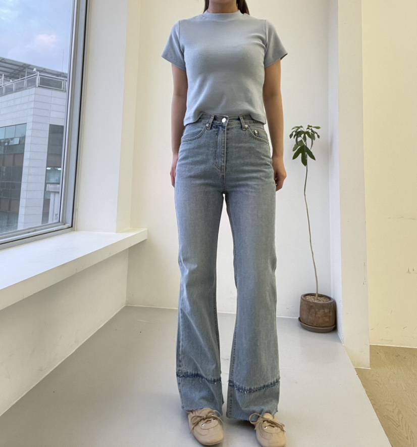 VERVE韓國代購㊣女裝新品真品推薦時尚人氣休閑職業熱賣牛仔褲VERVE牛仔褲