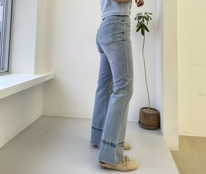 VERVE韓國代購㊣女裝新品真品推薦時尚人氣休閑職業熱賣牛仔褲VERVE牛仔褲