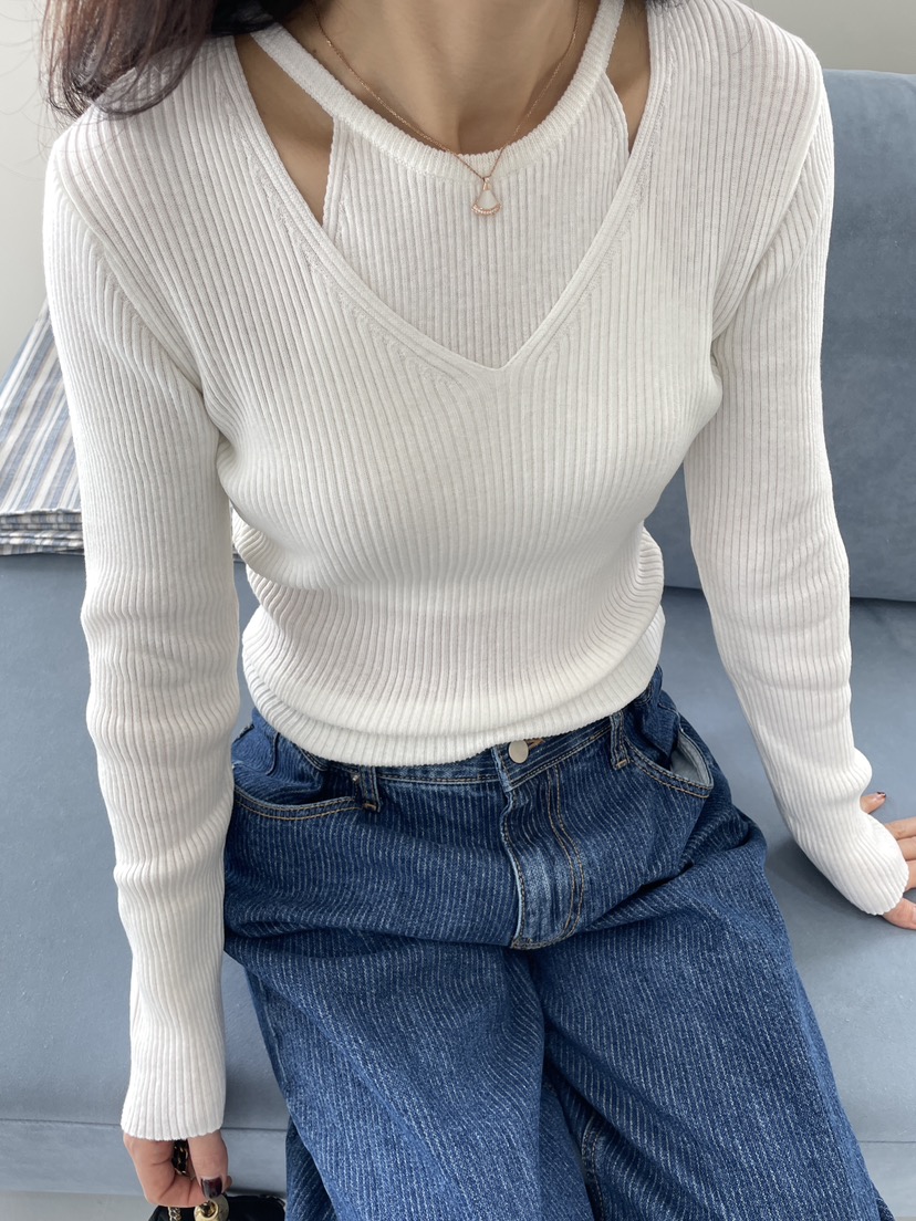 CHAHEE東大門㊣代購女裝新款職業真品25秋冬人氣針織衫羅紋CHAHEE針織衫