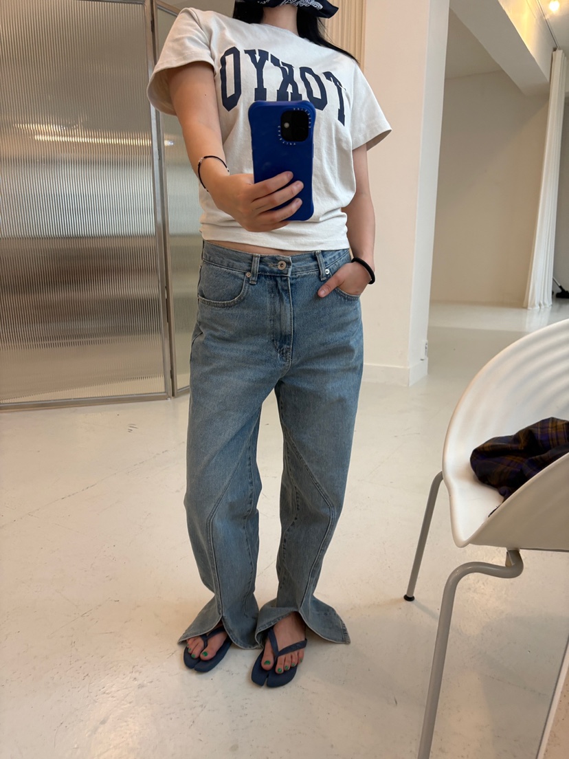 FRANC—L韓國直郵㊣女士新品真品職業人氣25秋冬時尚牛仔褲FRANC牛仔褲
