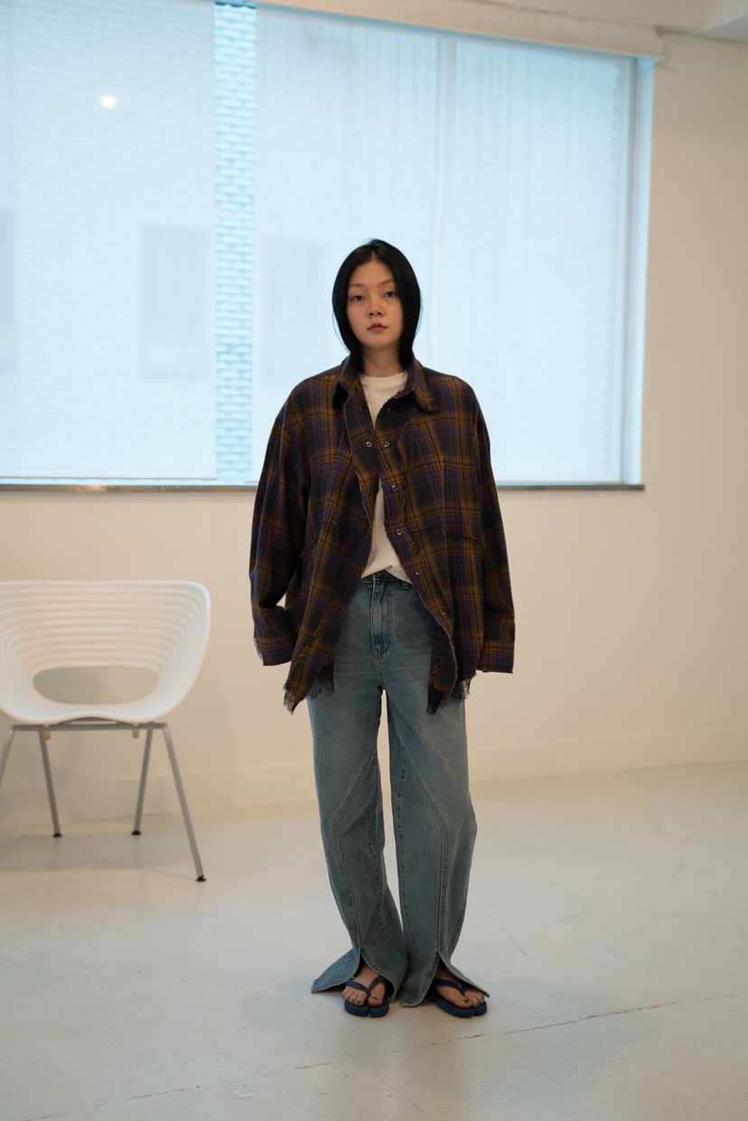 FRANC—L韓國直郵㊣女士新品真品職業人氣25秋冬時尚牛仔褲FRANC牛仔褲