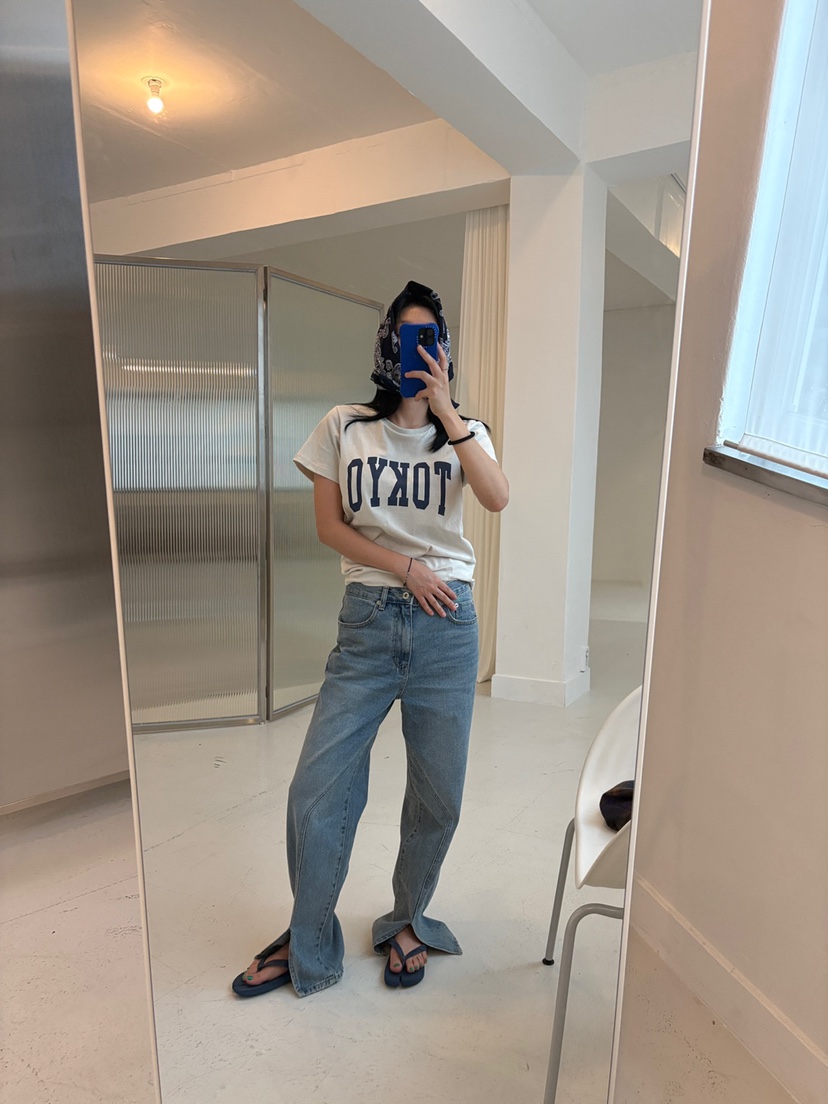 FRANC—L韓國直郵㊣女士新品真品職業人氣25秋冬時尚牛仔褲FRANC牛仔褲