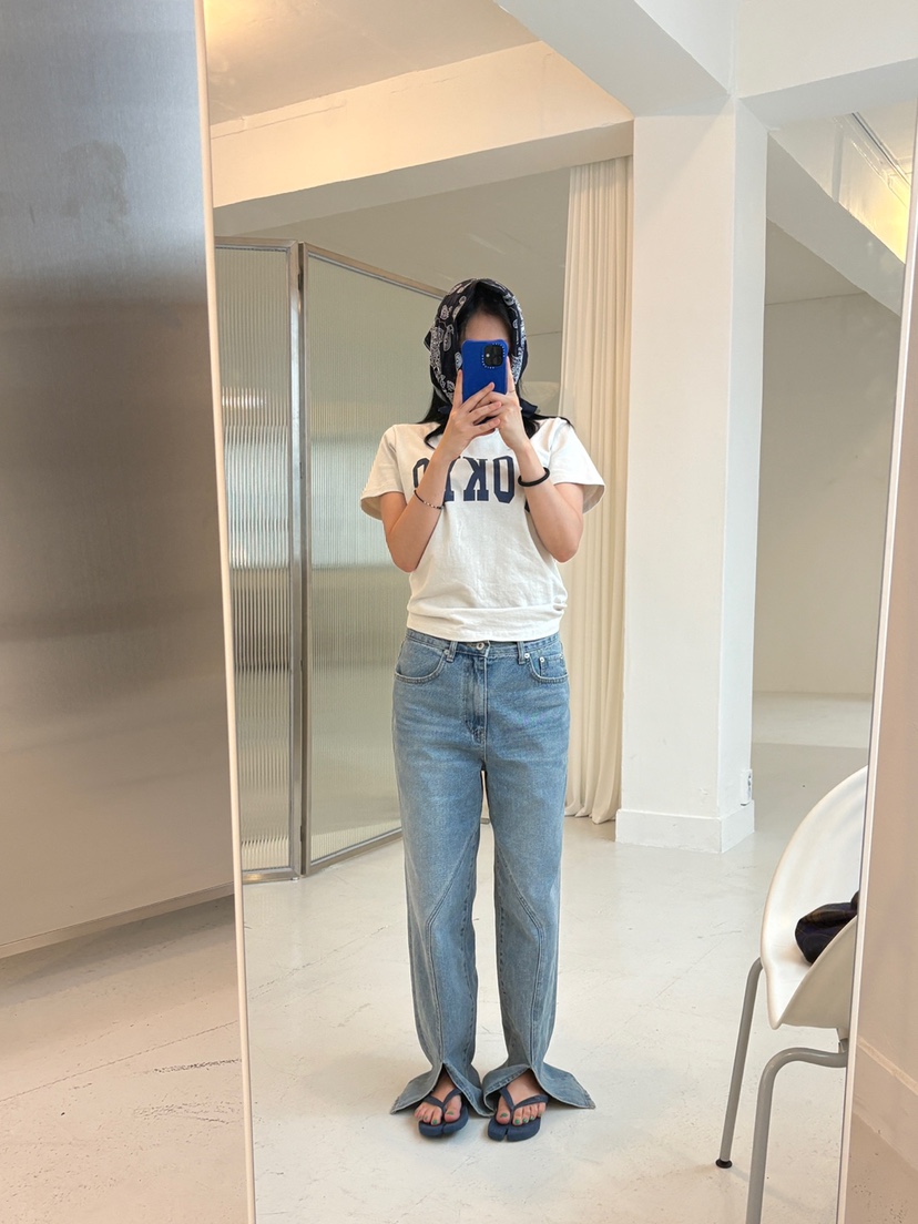 FRANC—L韓國直郵㊣女士新品真品職業人氣25秋冬時尚牛仔褲FRANC牛仔褲