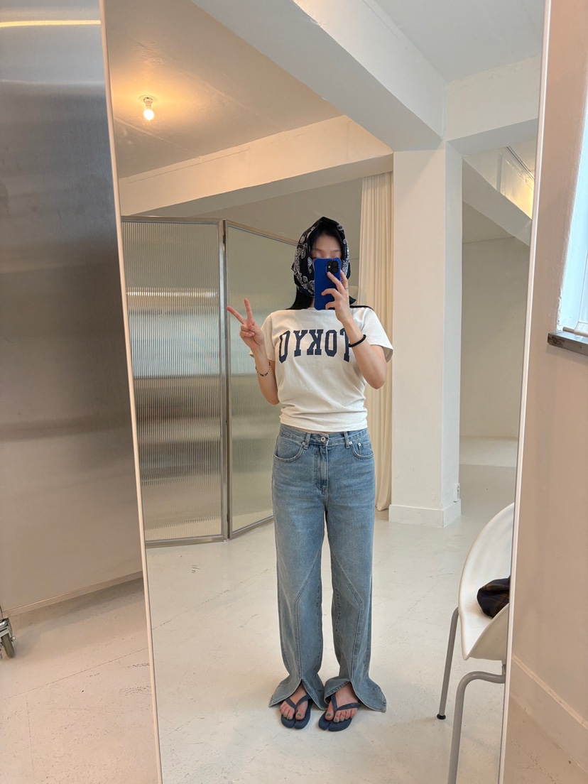 FRANC—L韓國直郵㊣女士新品真品職業人氣25秋冬時尚牛仔褲FRANC牛仔褲