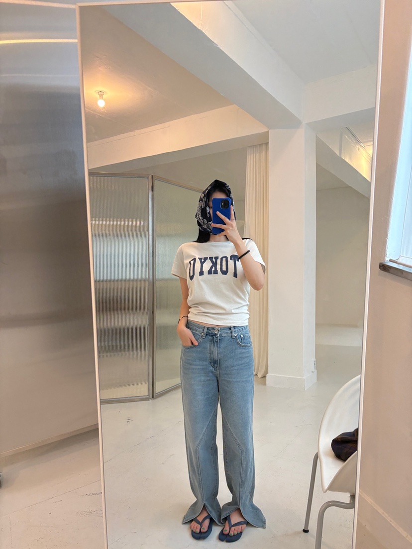 FRANC—L韓國直郵㊣女士新品真品職業人氣25秋冬時尚牛仔褲FRANC牛仔褲
