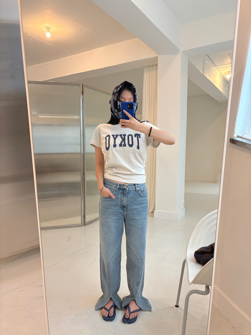 FRANC—L韓國直郵㊣女士新品真品職業人氣25秋冬時尚牛仔褲FRANC牛仔褲