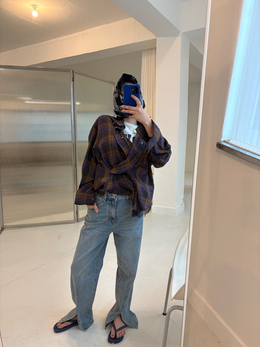 FRANC—L韓國直郵㊣女士新品真品職業人氣25秋冬時尚牛仔褲FRANC牛仔褲