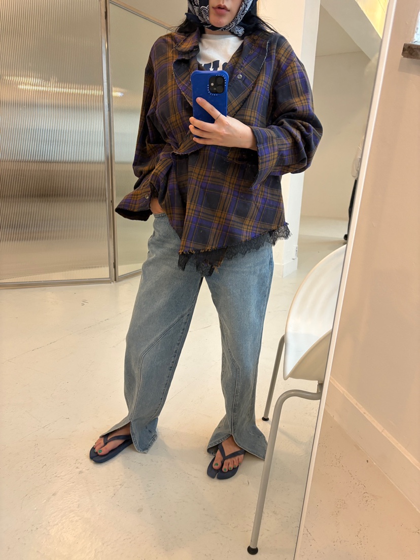 FRANC—L韓國直郵㊣女士新品真品職業人氣25秋冬時尚牛仔褲FRANC牛仔褲
