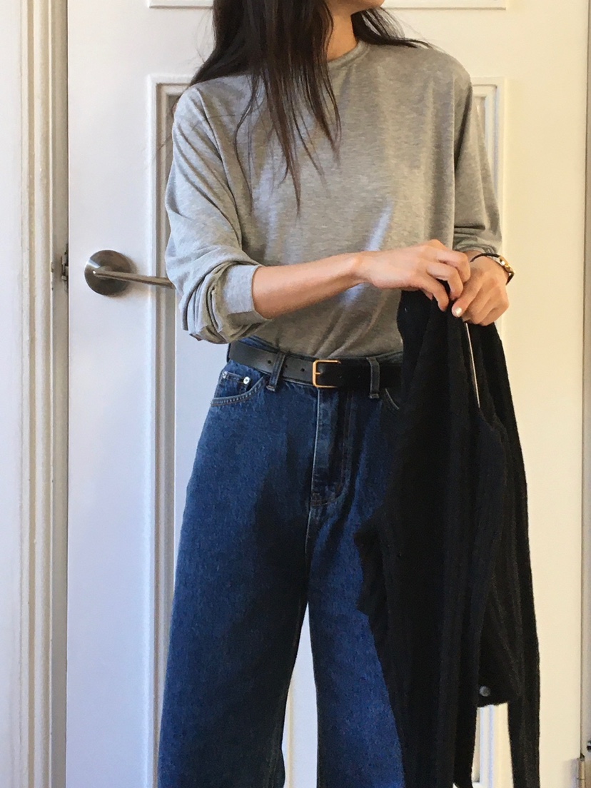 BLEECKER韓國直郵㊣女士新品熱賣推薦職業25秋冬人氣長袖T恤BLEECKER長袖T恤