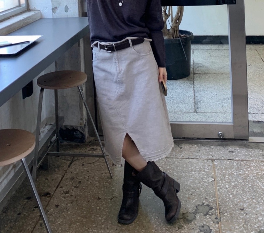 SYMBOL東大門㊣實拍女裝新品休閑真品半身裙中短裙不含腰帶SYMBOL半身裙/中短裙圖色2