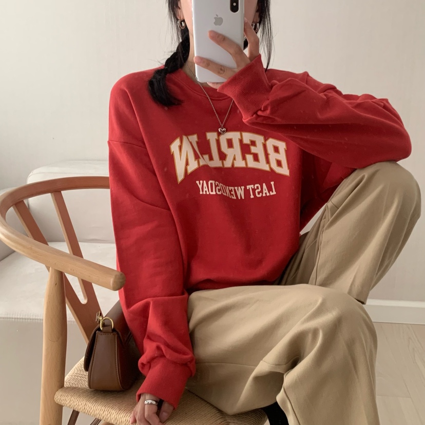 HELLO JINI東大門㊣實拍女士新品真品25秋冬熱賣休閑人氣衛衣HELLO JINI衛衣