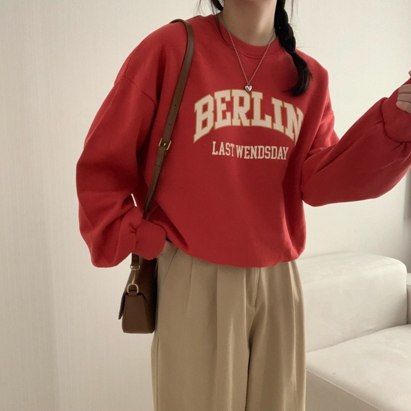 HELLO JINI東大門㊣實拍女士新品真品25秋冬熱賣休閑人氣衛衣HELLO JINI衛衣