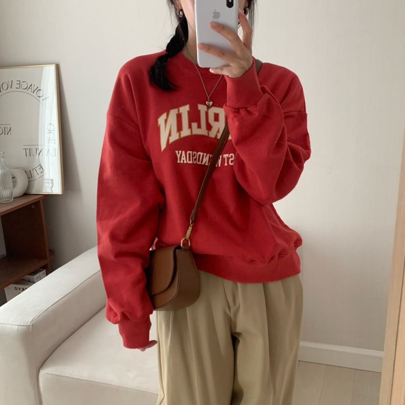 HELLO JINI東大門㊣實拍女士新品真品25秋冬熱賣休閑人氣衛衣HELLO JINI衛衣