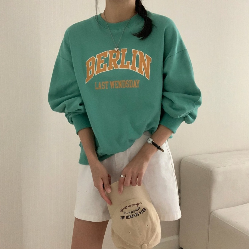 HELLO JINI東大門㊣實拍女士新品真品25秋冬熱賣休閑人氣衛衣HELLO JINI衛衣