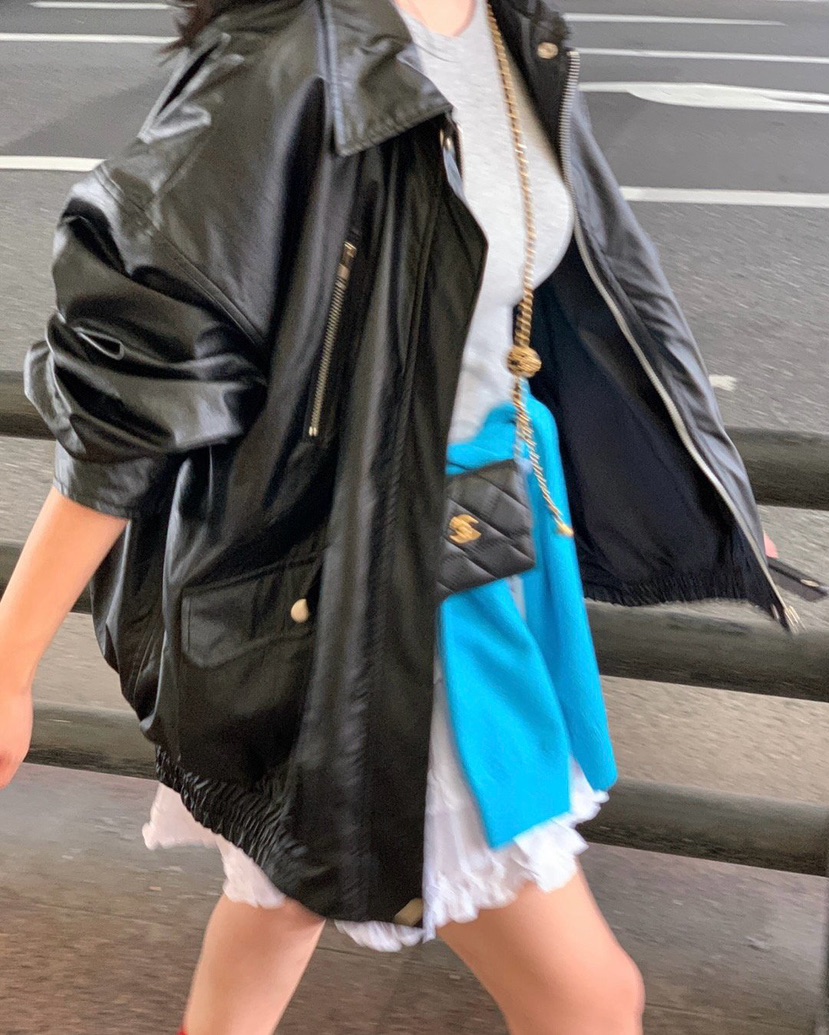 REVE CITE-L東大門㊣實拍女士新品熱賣時尚真品25秋冬皮衣拉鏈REVE CITE皮衣