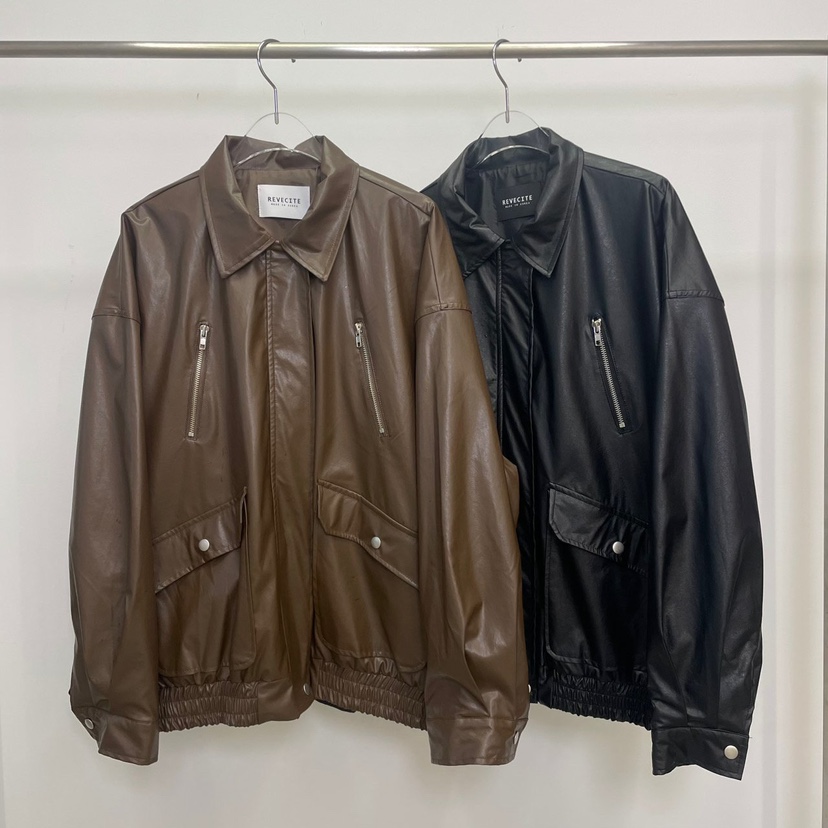 REVE CITE-L東大門㊣實拍女士新品熱賣時尚真品25秋冬皮衣拉鏈REVE CITE皮衣