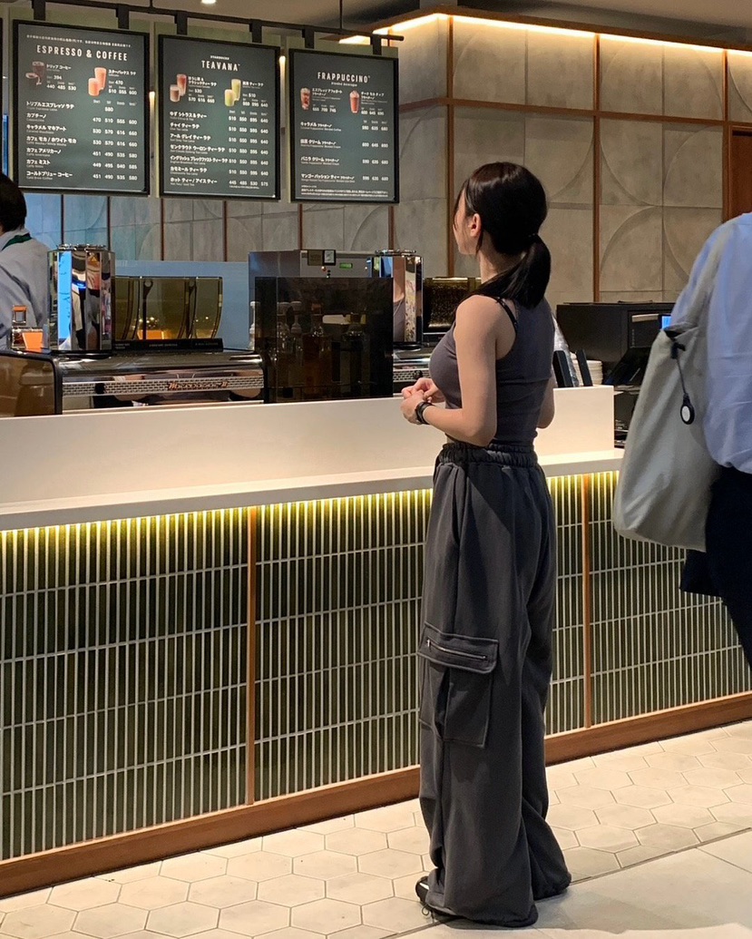 REVE CITE-L東大門㊣實拍女裝新款時尚真品休閑褲工裝拉鏈REVE CITE休閑褲