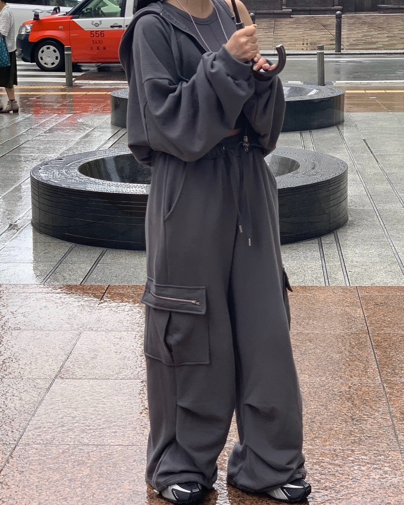 REVE CITE-L東大門㊣實拍女裝新款時尚真品休閑褲工裝拉鏈REVE CITE休閑褲圖色4