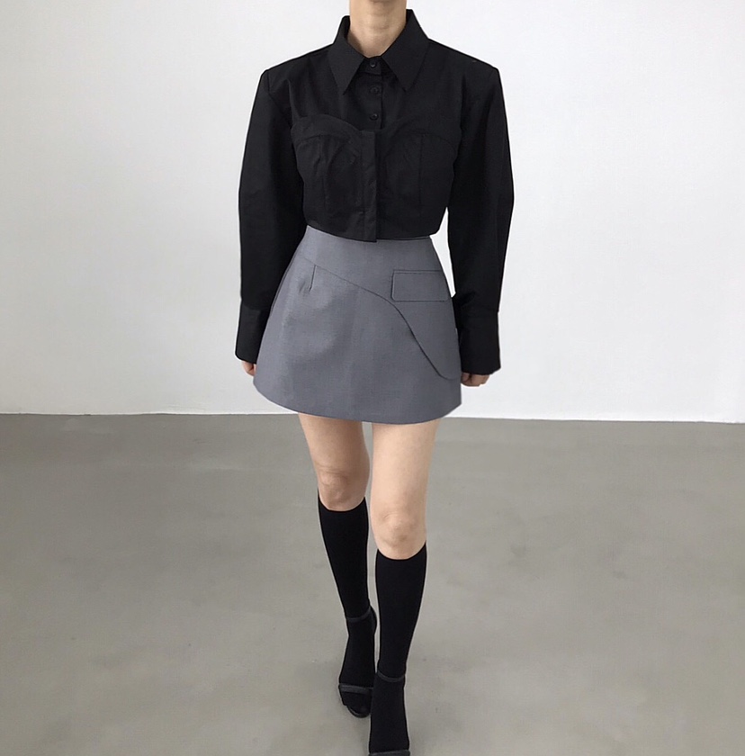 2TWO MOON韓國直郵㊣女士新品時尚休閑真品熱賣25秋冬短裙2TWO MOON短裙