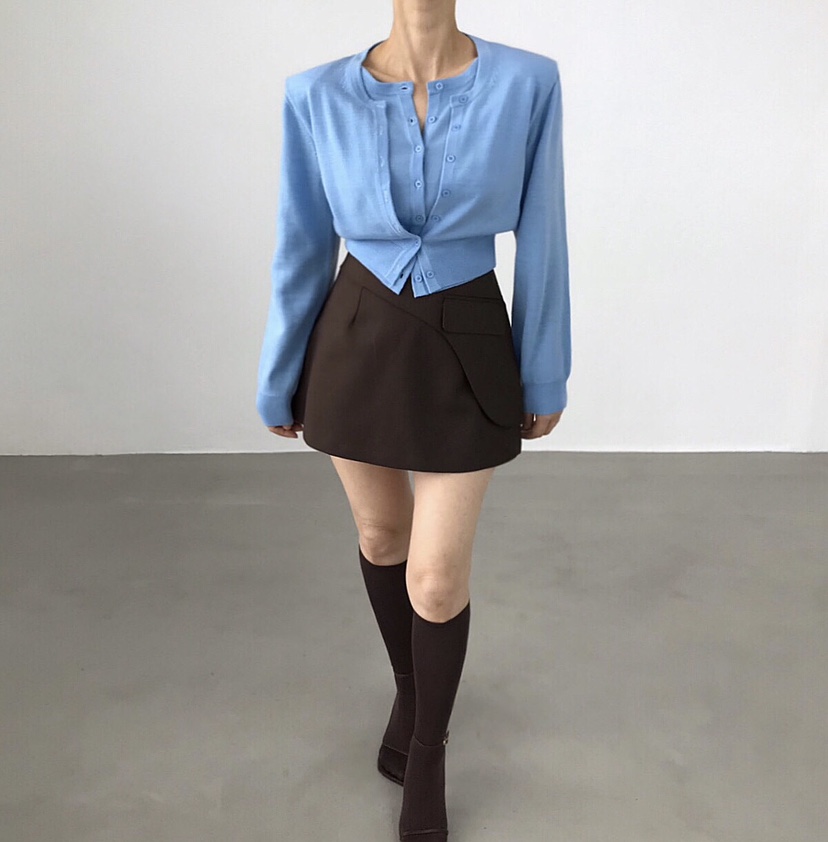 2TWO MOON韓國直郵㊣女士新品時尚休閑真品熱賣25秋冬短裙2TWO MOON短裙