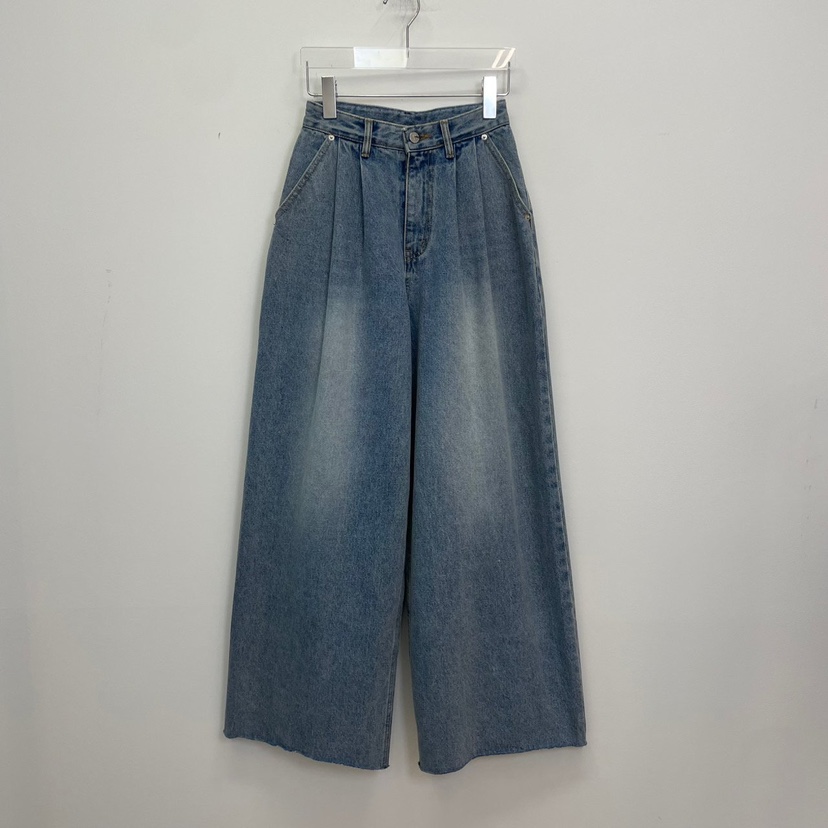REVE CITE-L東大門㊣實拍女裝新品推薦真品職業牛仔褲口袋REVE CITE牛仔褲圖色1