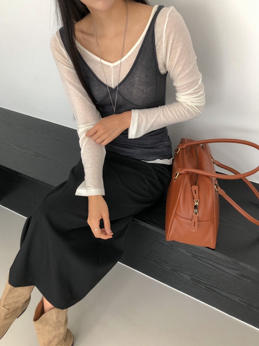 ROUGH東大門㊣實拍女士新品真品人氣休閑推薦時尚25秋冬吊帶背心ROUGH吊帶/背心