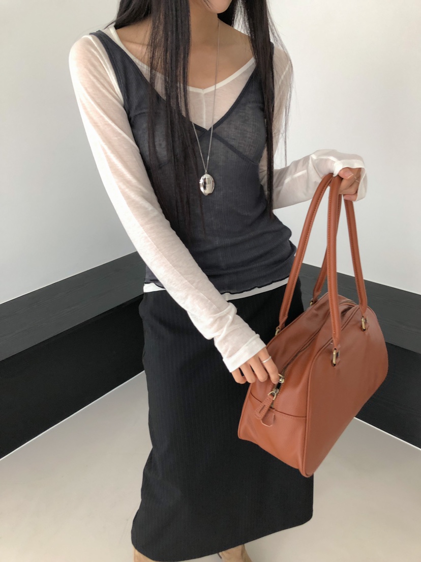 ROUGH東大門㊣實拍女士新品真品人氣休閑推薦時尚25秋冬吊帶背心ROUGH吊帶/背心