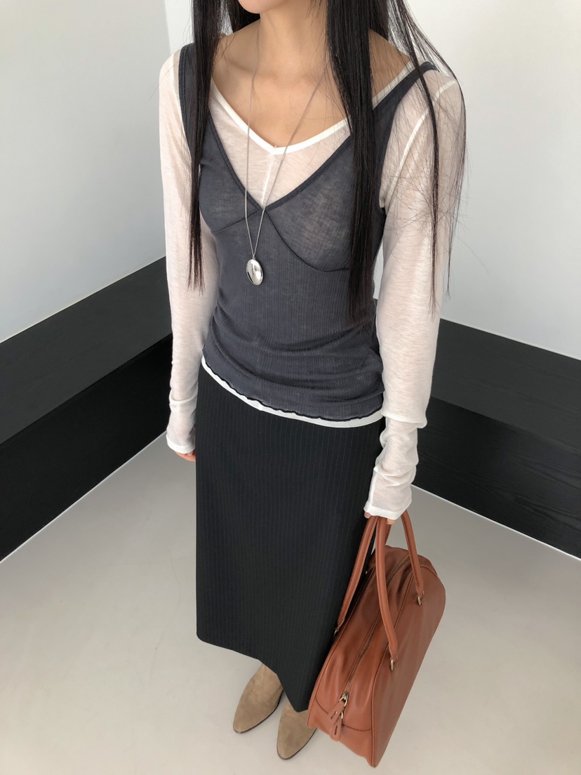 ROUGH東大門㊣實拍女士新品真品人氣休閑推薦時尚25秋冬吊帶背心ROUGH吊帶/背心