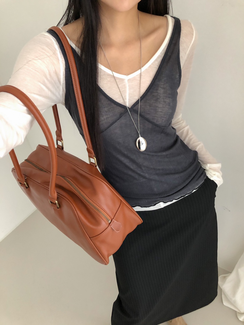 ROUGH東大門㊣實拍女士新品真品人氣休閑推薦時尚25秋冬吊帶背心ROUGH吊帶/背心