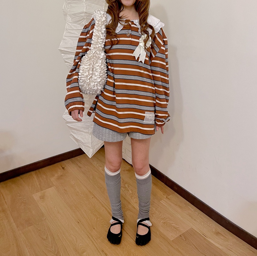 BOUTIQUE-L韓國直郵㊣女士新品25秋冬人氣長袖T恤不含配飾BOUTIQUE-L長袖T恤