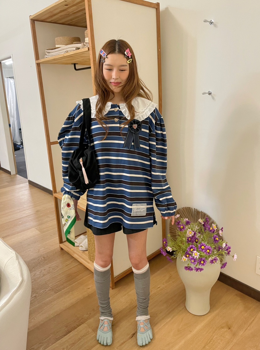 BOUTIQUE-L韓國直郵㊣女士新品25秋冬人氣長袖T恤不含配飾BOUTIQUE-L長袖T恤