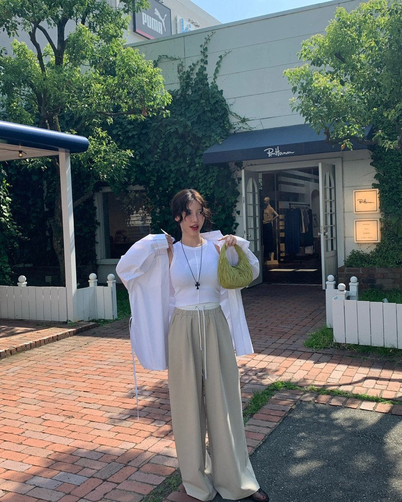 REVE CITE-L韓國代購㊣女士新款推薦休閑真品時尚25秋冬休閑褲REVE CITE休閑褲