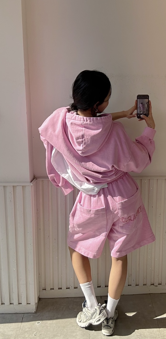 #東大門㊣代購女裝新品休閑熱賣職業人氣25秋冬短褲男女同款THE CLAP-男裝短褲