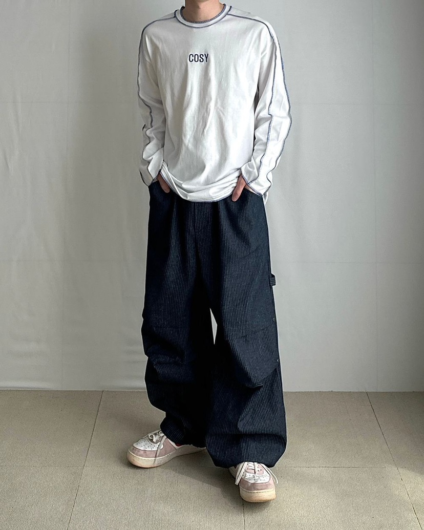 #韓國代購㊣女士新款職業熱賣推薦25秋冬休閑真品人氣時尚T恤THE CLAP-男裝T恤