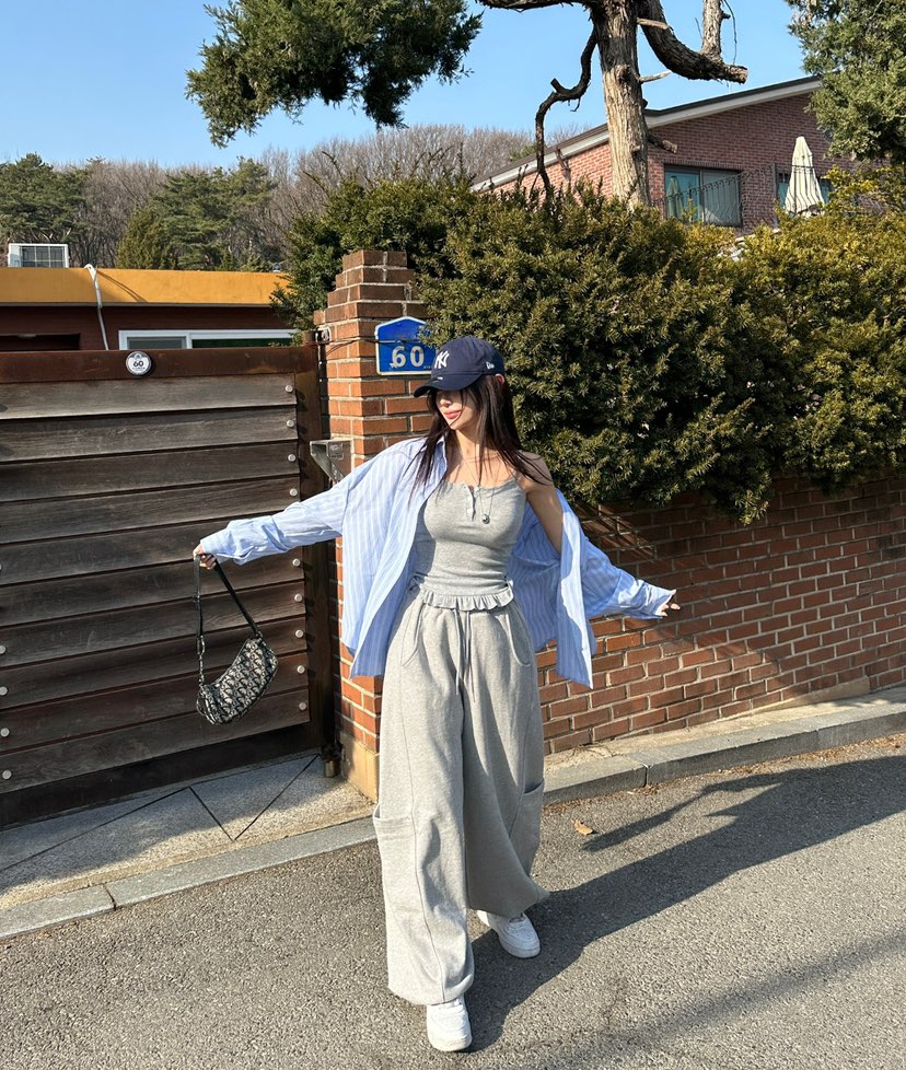 #東大門㊣代購女士新品熱賣時尚休閑推薦真品職業休閑褲口袋THE CLAP-男裝休閑褲