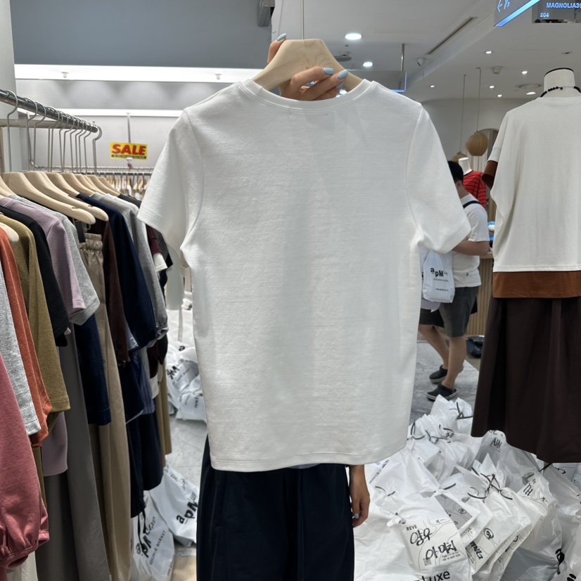 REVE-L東大門㊣實拍女裝新品時尚人氣推薦25秋冬休閑熱賣T恤REVE-LT恤