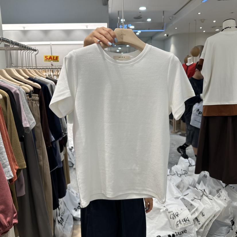 REVE-L東大門㊣實拍女裝新品時尚人氣推薦25秋冬休閑熱賣T恤REVE-LT恤圖色1
