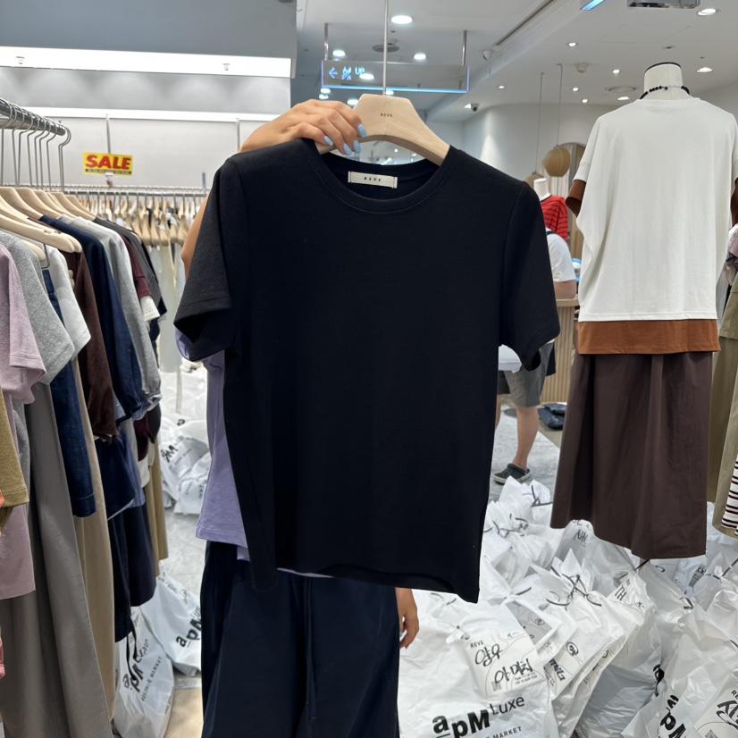 REVE-L東大門㊣實拍女裝新品時尚人氣推薦25秋冬休閑熱賣T恤REVE-LT恤圖色5