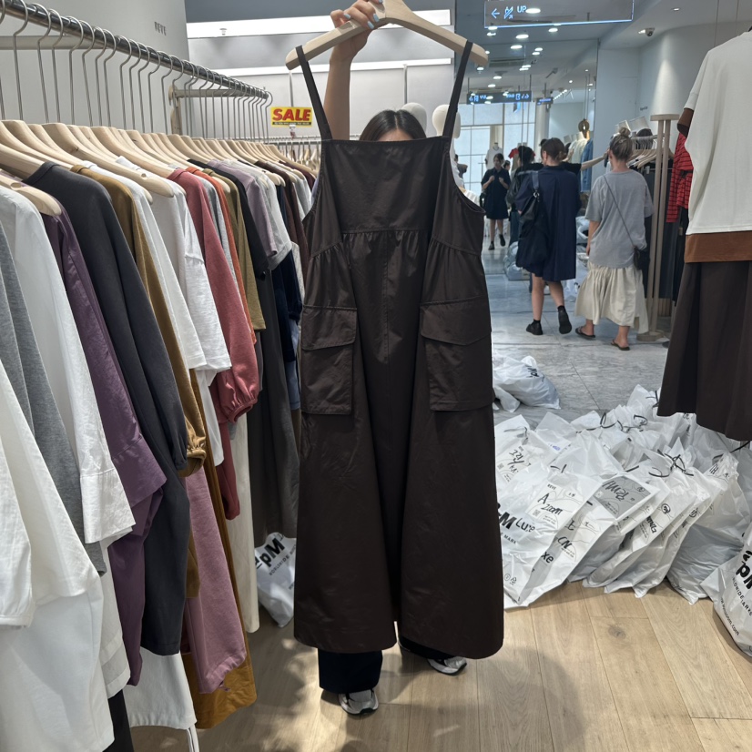 REVE-L東大門㊣代購女裝新款推薦真品人氣時尚25秋冬連衣裙口袋REVE-L連衣裙圖色2