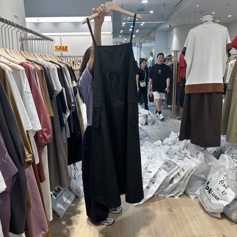 REVE-L東大門㊣代購女裝新款推薦真品人氣時尚25秋冬連衣裙口袋REVE-L連衣裙圖色3