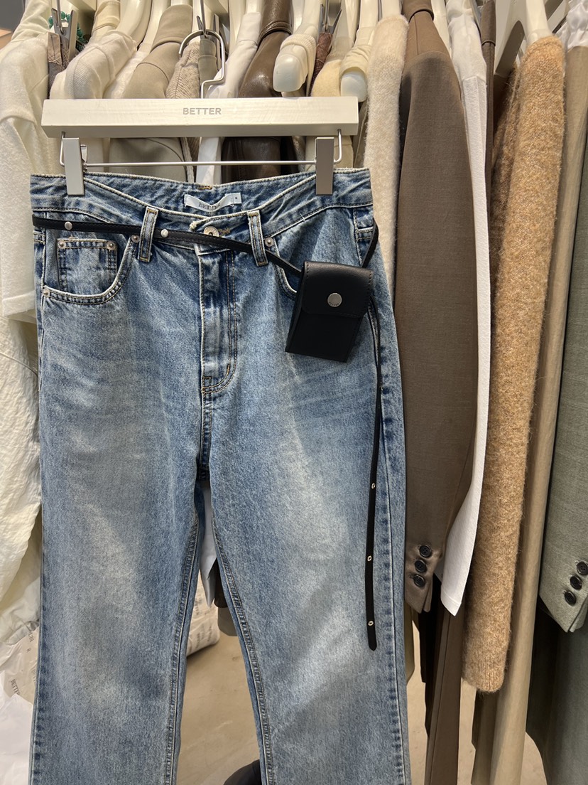 BETTER韓國代購㊣女裝新品真品人氣25秋冬熱賣休閑腰包口袋BETTER腰包圖色2