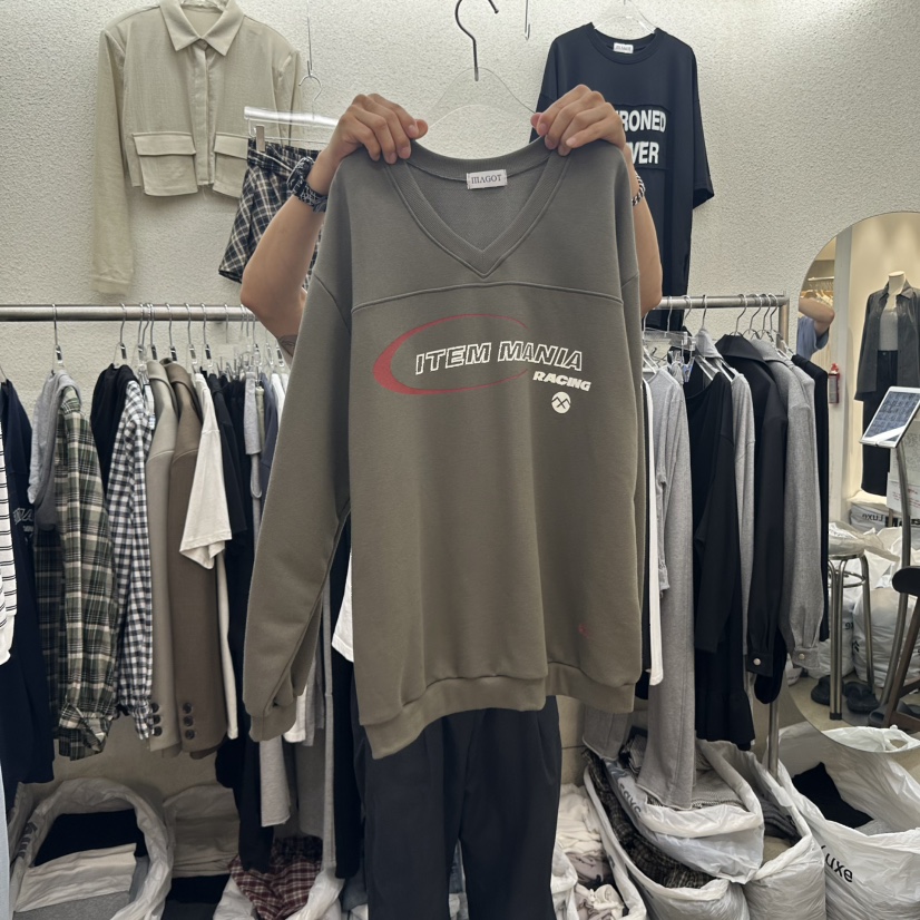 MAGOT韓國代購㊣女裝新款推薦休閑職業時尚熱賣25秋冬真品衛衣IIIΛGOT/MAGOT衛衣圖色3