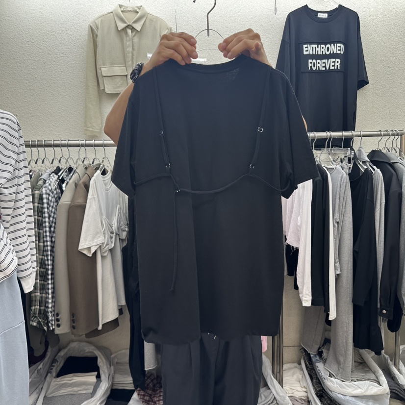 MAGOT韓國代購㊣女士新品25秋冬職業人氣時尚熱賣推薦休閑T恤IIIΛGOT/MAGOTT恤