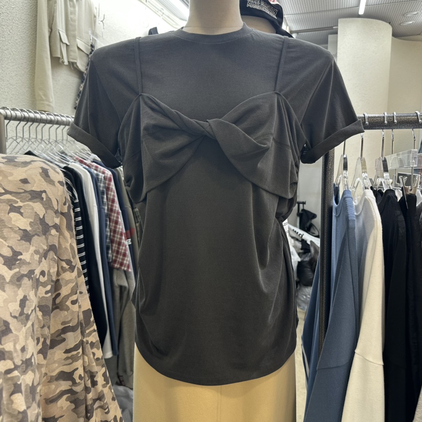 MAGOT韓國代購㊣女士新品25秋冬職業人氣時尚熱賣推薦休閑T恤IIIΛGOT/MAGOTT恤圖色2