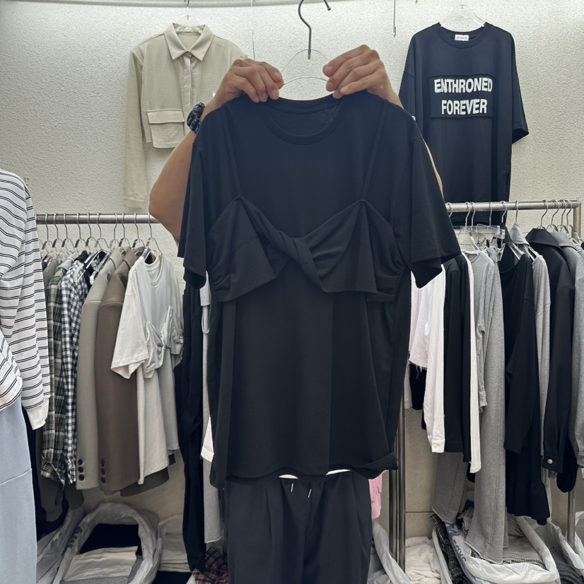 MAGOT韓國代購㊣女士新品25秋冬職業人氣時尚熱賣推薦休閑T恤IIIΛGOT/MAGOTT恤圖色3