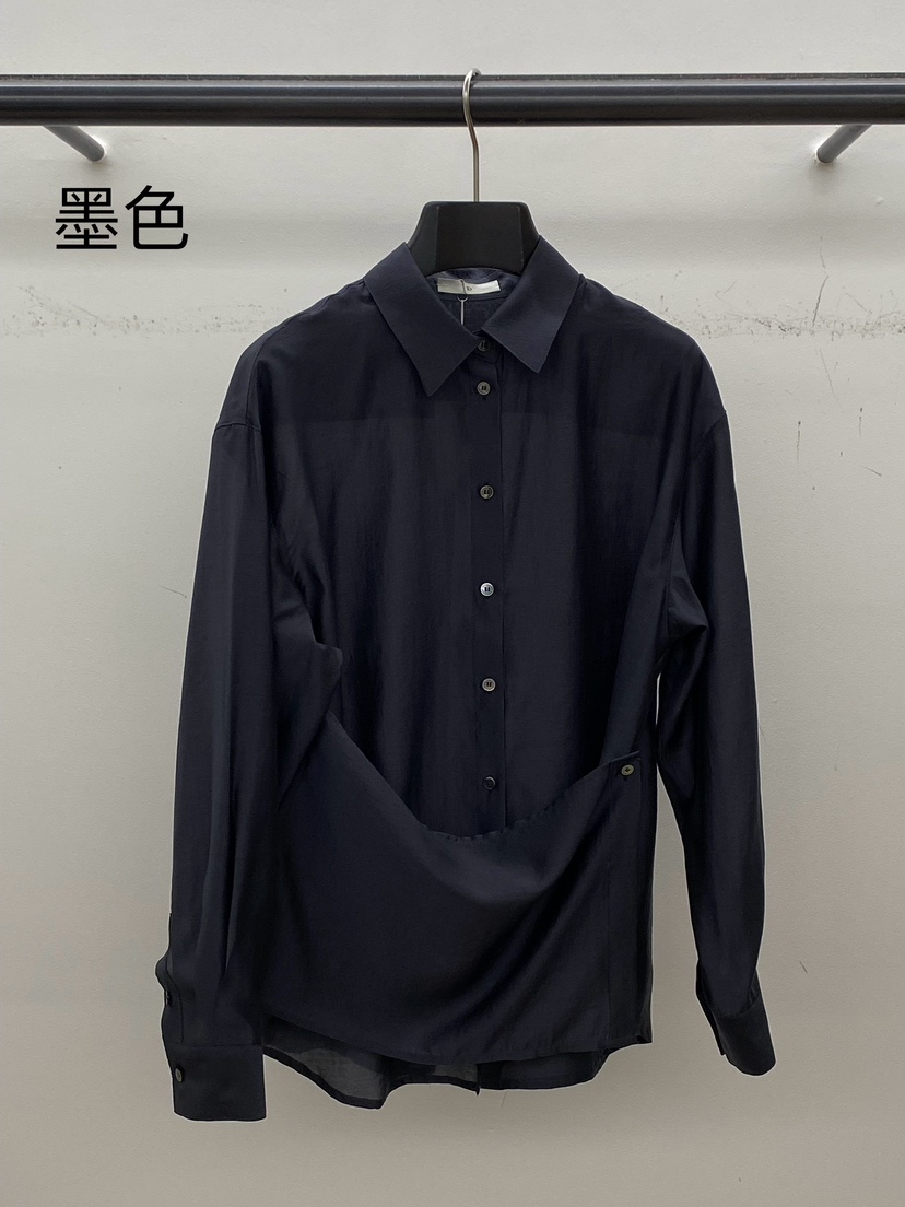 ID東大門㊣直郵女裝新款職業熱賣真品25秋冬時尚襯衫蕾絲衫ID襯衫/蕾絲衫圖色3
