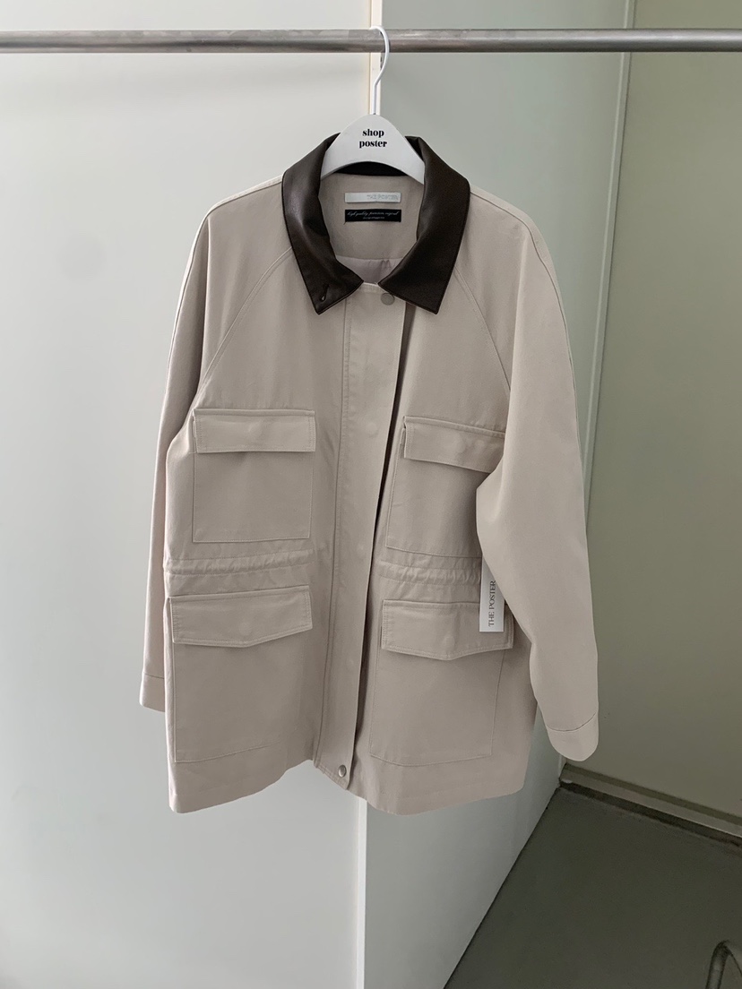 SHOP POSTER東大門㊣實拍女裝新品25秋冬時尚職業人氣夾克SHOP_POSTER夾克圖色2